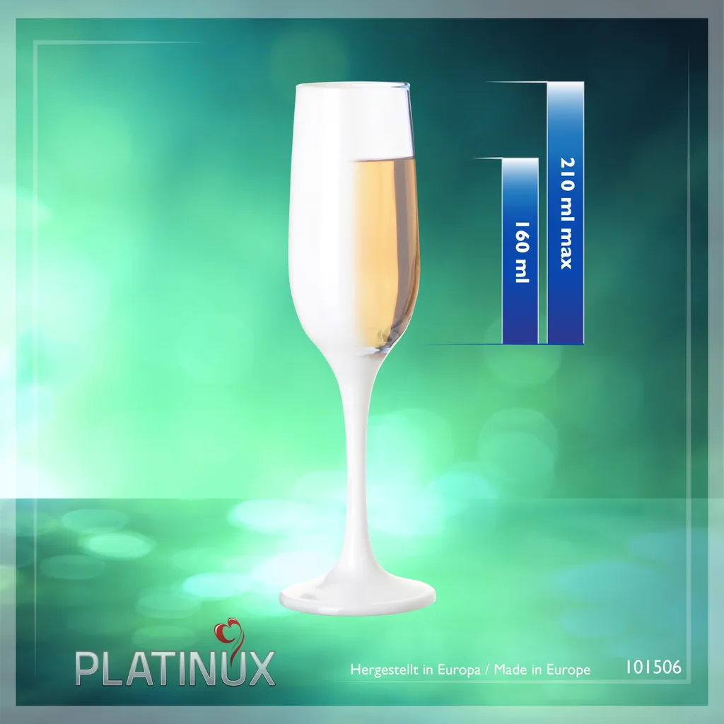 Weiße Sektgläser Set 6 Teilig Champagnergläser 160ml (max. 200ml) Aus Glas 7 Weiße Sektgläser Set 6 Teilig Champagnergläser 160ml (max. 200ml) Aus Glas – Bild 5