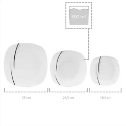 Sänger SÄNGER Porzellan Geschirrset Bilgola Black Lines, Tafelservice 18 Teilig Für 6 Personen 10 Sänger SÄNGER Porzellan Geschirrset Bilgola Black Lines, Tafelservice 18 Teilig Für 6 Personen -Perfekter Küchenladen 98ddd0b6a877d94c989feb6305284aa5