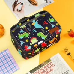Kinder Lunchbag Picknicktasche Lunchpaket Kühltasche Mini-Isoliertasche Für Damen Herren, Studenten Dinosaurier -Perfekter Küchenladen 997febeed21b67257981eec3b9f8983d