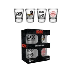 Schnapsgläser 4er Set AC/DC Mix
