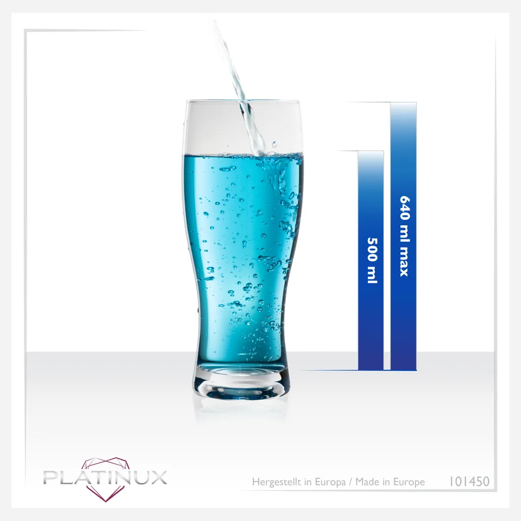 Biergläser 500ml (max. 640ml) Set 6-Teilig Bierseidel Weizengläser 0,5L Glas 7 Biergläser 500ml (max. 640ml) Set 6-Teilig Bierseidel Weizengläser 0,5L Glas – Bild 5