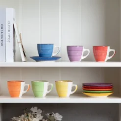 Kaffeeservice Steinzeug, Vancasso BONITA 12 Teiliges Kaffeeset, Cappuccino Tassenset Für 6 Personen, Tassen Und Untertassen -Perfekter Küchenladen a72657c6e562808f7843be7068f0746a