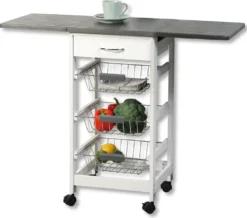Kesper Küchenwagen Mit Ausklappbaren Seitenflächen -Perfekter Küchenladen a883e976aca2b1310088673462f09b4f