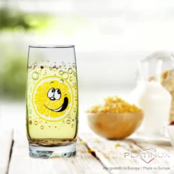 Trinkgläser Mit Lustigen Fruchtgesichtern 350ml (max. 400ml) Set 6 Teilig Aus Glas Bunt -Perfekter Küchenladen aa4ec4367c578d656cf4d26b72df0f76