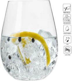 KROSNO Harmony Große Weißweingläser Ohne Stiel, 6er-Set, 500 Ml 31 KROSNO Harmony Große Weißweingläser Ohne Stiel, 6er-Set, 500 Ml -Perfekter Küchenladen b4966da070c9595723acb7eba022435e