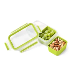 Emsa Snackbox CLIP & GO 0,55 Liter Transparent / Grün -Perfekter Küchenladen b5030da629eb105bd95ee1bb1bc0a8d3