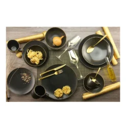 CreaTable 22409 Tafelservice Rusty Für 8 Personen, Porzellan, Braun (1 Set, 12-teilig) -Perfekter Küchenladen b662263588f34a71cccf5ac9c91ec451