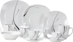 Van Well Kombiservice Silver Night 62-tlg 6 Personen, Tafel + Kaffee + Zubehör, Linien-Dekor 16 Van Well Kombiservice Silver Night 62-tlg 6 Personen, Tafel + Kaffee + Zubehör, Linien-Dekor -Perfekter Küchenladen bbb54c110476e049e18d7e928ac529d4