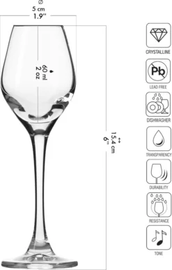 KROSNO Splendour Likörgläser, 6er-Set, 60 Ml -Perfekter Küchenladen bd93905f20abfe5cf93847689e65234a