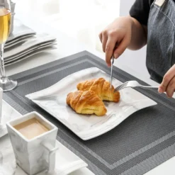 MALACASA, Serie Flora, 36 Tlg. Marmor Porzellan Kaffeeservice Geschirrset Mit 12 Kuchenteller, 12 Tasse 220ml, 12 Untertasse Für 12 Personen -Perfekter Küchenladen be9e15e16d55a52d6dd10e6a2489ddb1