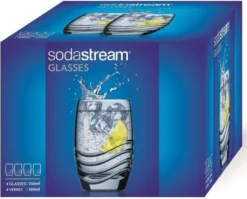 Sodastream Trinkglas 4er-Pack, Passend Zu Sodastream-Glaskaraffen -Perfekter Küchenladen c0cf39538302c7bff03b4a9d84ec3cb8