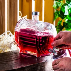 GETRÄNKESPENDER Mit Zapfhahn Für Likör Wein Fass Wasserspender Saftspender 1,5 L -Perfekter Küchenladen c1e4dee92a7459f6d9107c133d017463