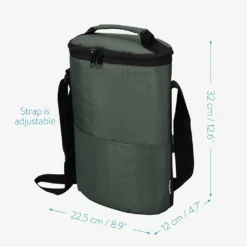 Navaris Kühltasche Für 2x Weinflasche - Kühler Tasche Für 2 Flaschen Wein Prosecco Oder 4 Bierdosen - Flaschentasche Mit Tragegurt In Grau -Perfekter Küchenladen c46658207ecef866e8dd5dcfd9a27b30