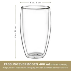 Creano Doppelwandiges Thermoglas 400ml „DG-SH“, Großes Doppelwandglas Aus Borosilikatglas, Doppelwandige Kaffeegläser, Teegläser, Latte Gläser 4er Set 14 Creano Doppelwandiges Thermoglas 400ml „DG-SH“, Großes Doppelwandglas Aus Borosilikatglas, Doppelwandige Kaffeegläser, Teegläser, Latte Gläser 4er Set -Perfekter Küchenladen c8882af7c10ab86eb93b9fcabc1241c0