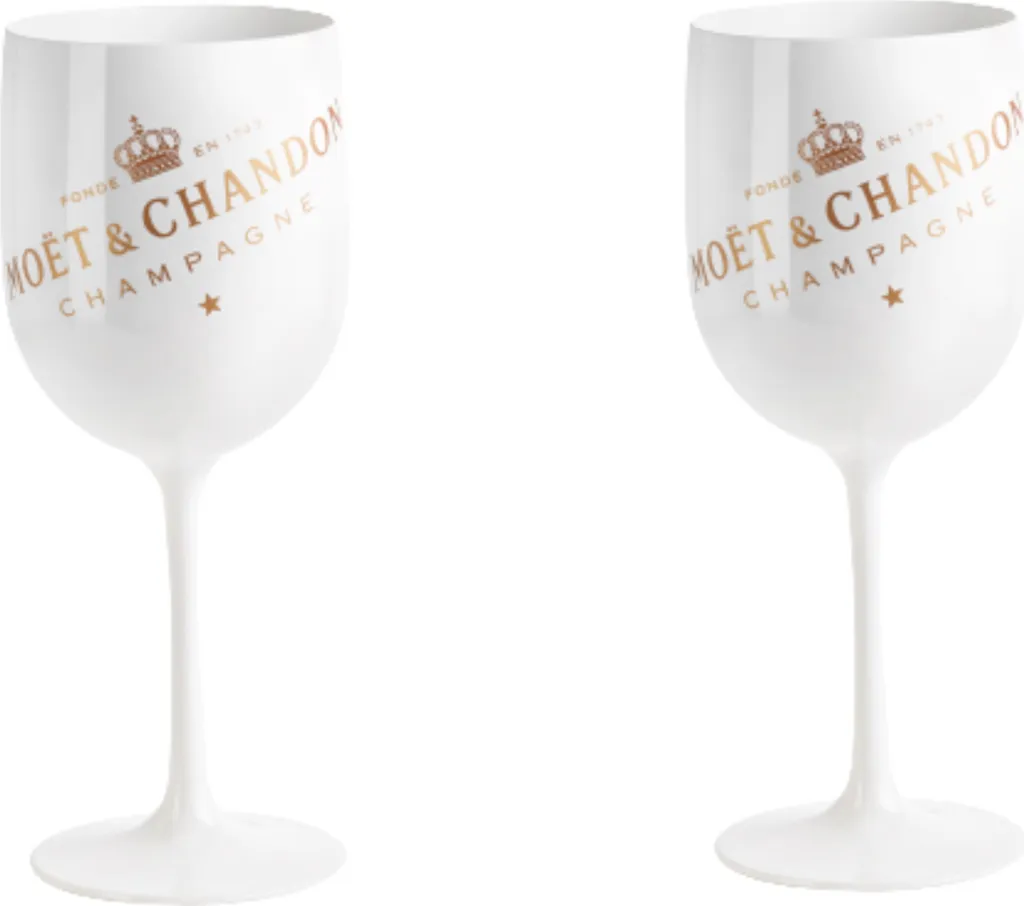 Moët Chandon Champagner Gläser 2x Set Weinglas Weiß Gold Champagnergläser Luxus 3 Moët Chandon Champagner Gläser 2x Set Weinglas Weiß Gold Champagnergläser Luxus