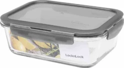 LocknLock Oven Glass LLG445G Frischhaltedose 1L - Borosilikatglas (1er Pack) -Perfekter Küchenladen cccfcfc8f3128a05663e7bc381449041