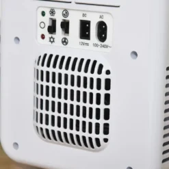 HOMCOM 4L Auto-Kühlschrank Kühlbox Mini-Kühlschrank DC 12V AC 230V/50Hz 60 W Für Auto Und Camping Weiß 25,8 X 20,5 X 26,3 Cm -Perfekter Küchenladen cd9e83b7166832873c61f72645d8cabc