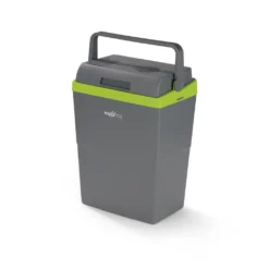 MAXXMEE Kühlbox - Wahlweise Via Netzkabel Oder KFZ-Anschluss - 22l Volumen - Grau/limegreen Kühlbox Camping Kühlschrank 22L Auto 12V 230V Thermobox Elektrisch Picknick Grau -Perfekter Küchenladen ce400622348fc2c0e912f74fcd05d884