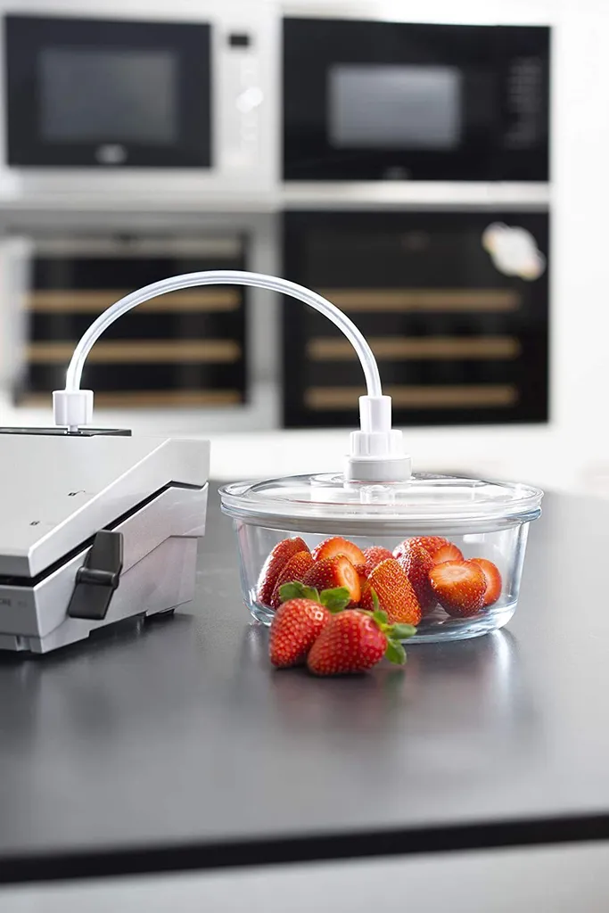 CASO VacuBoxx R-Set - Rund - 4 Hochwertige Design Vakuumbehälter, BPA-Frei, Inklusive Vakuum-Handpumpe Und Adapter Für Alle CASO Vakuumierer Mit Behälterfunktion 7 CASO VacuBoxx R-Set - Rund - 4 Hochwertige Design Vakuumbehälter, BPA-Frei, Inklusive Vakuum-Handpumpe Und Adapter Für Alle CASO Vakuumierer Mit Behälterfunktion – Bild 5