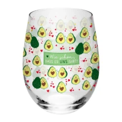H:)PPY Life 47572 Trinkglas Avocado, 60 Cl, Konisch