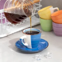 Kaffeeservice Steinzeug, Vancasso BONITA 12 Teiliges Kaffeeset, Cappuccino Tassenset Für 6 Personen, Tassen Und Untertassen -Perfekter Küchenladen d471144b8266846e8adbc8cb3dcfb7fd