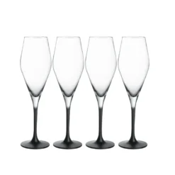Villeroy & Boch Champagnerkelch Manufacture Rock Klar,schwarz, 4 Tlg. -Perfekter Küchenladen d5b79f469a46e6b283c6abc0463c13bd