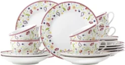Flirt By R&B 17960 'Doppio Shanti' Kaffeeservice, 18-teilig (1 Set)