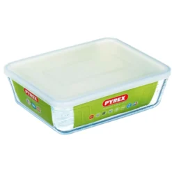 PYREX - 244P000 / 7043 - Rechteckschale Mit Deckel - 27 Cm * 22 Cm - Pyrex Cook & Freeze -Perfekter Küchenladen de14dbc761214206699d52d5411d8fff