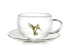 Creano 6er-Set Thermo-Tasses "Hummi" Für Tee/Latte Macchiato, Doppelwandig, Mit Kolibri-Muster | 250ml In Exklusiver Geschenkpackung -Perfekter Küchenladen dfe4431ba3901b4d5e02ad9fc36af52f