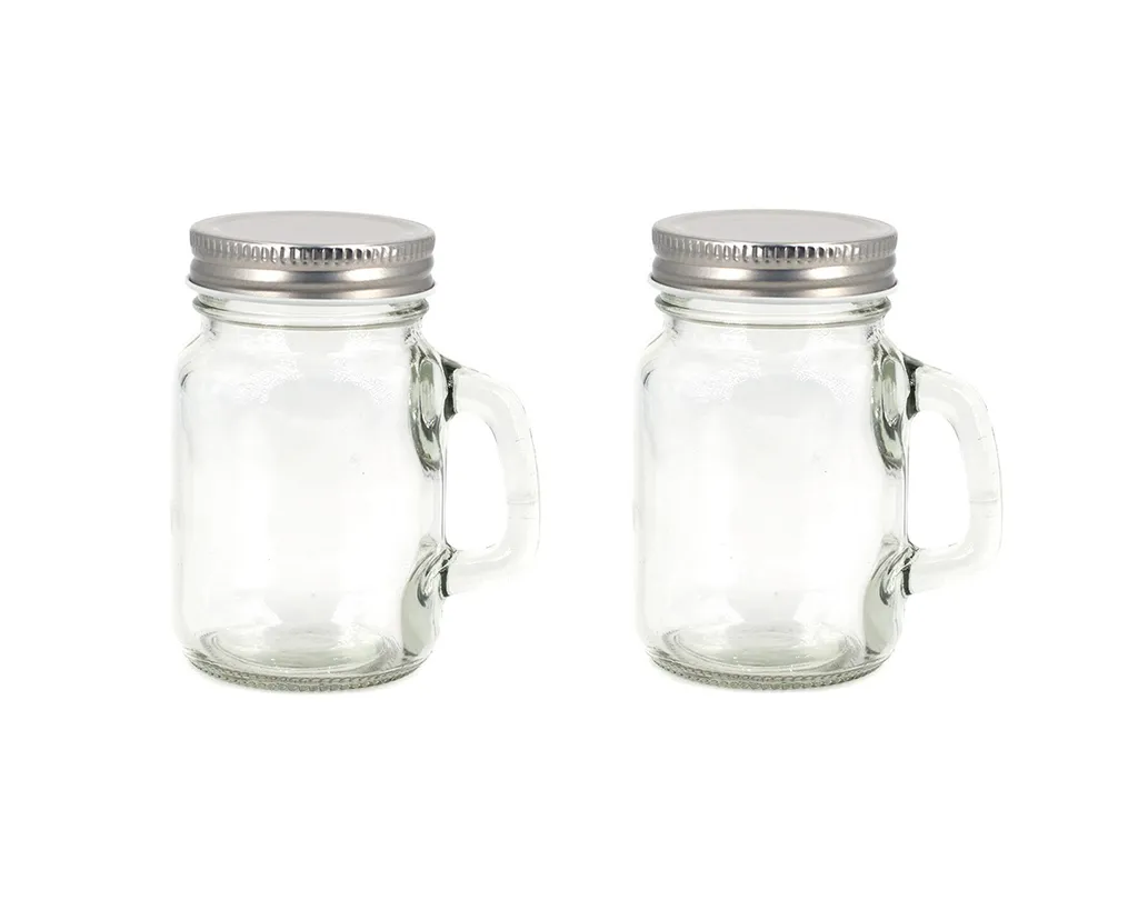 Trinkgläser Mit Henkel Und Deckel 8cm Klar Transparent 120ml, 2er Set 3 Trinkgläser Mit Henkel Und Deckel 8cm Klar Transparent 120ml, 2er Set