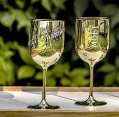 Moët & Chandon Champagnergläser 2x Ice Imperial Gold -Perfekter Küchenladen e009f99416ec862512c335bbea17574e