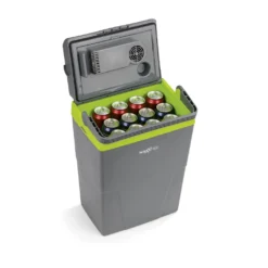 MAXXMEE Kühlbox - Wahlweise Via Netzkabel Oder KFZ-Anschluss - 22l Volumen - Grau/limegreen Kühlbox Camping Kühlschrank 22L Auto 12V 230V Thermobox Elektrisch Picknick Grau -Perfekter Küchenladen e0931d6c8aff7b3773a5e124c861cd6a