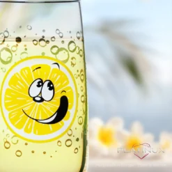 Trinkgläser Mit Lustigen Fruchtgesichtern 350ml (max. 400ml) Set 6 Teilig Aus Glas Bunt -Perfekter Küchenladen e2a60de750a31692581b3a55da70c0dc