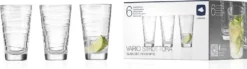 LEONARDO 019450 Vario Struttura Longdrinkbecher, Glas, 280 Ml, Klar (6 Stück) -Perfekter Küchenladen e7de4b6c603ba085524ba76585a70bca