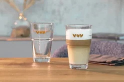 LEONARDO 043467 Solo Latte Macchiato Becher Mit Motiv Herzen, Glas, 410 Ml, Klar -Perfekter Küchenladen e96cb16e6b2162975bead364ff97f207