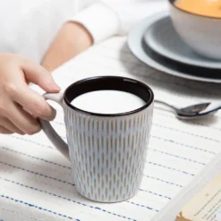 Kombiservice Steinzeug, Vancasso PLUVO Tafelservice, 16-teiliges Ess Geschirrset Mit Je 4 Speisetellern, Kuchentellern, Schalen Und Tassen Für 4 Personen -Perfekter Küchenladen e9731f181dc329799aa9eb2513b34de2