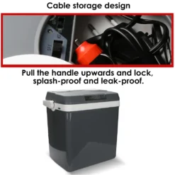 EINFEBEN Kuehlbox Tragbare 32 Liter, Thermo-Elektrische Kuehlbox, Wärmen Und Kühlen Mini-Kuehlschrank 12 Volt Und 230 Volt, ECO-Modus, Mit Tragegriff, Für Auto, Innenraum, Camping Kühlboxen -Perfekter Küchenladen ee434c46b18b55c65d5572d6f30e89a4
