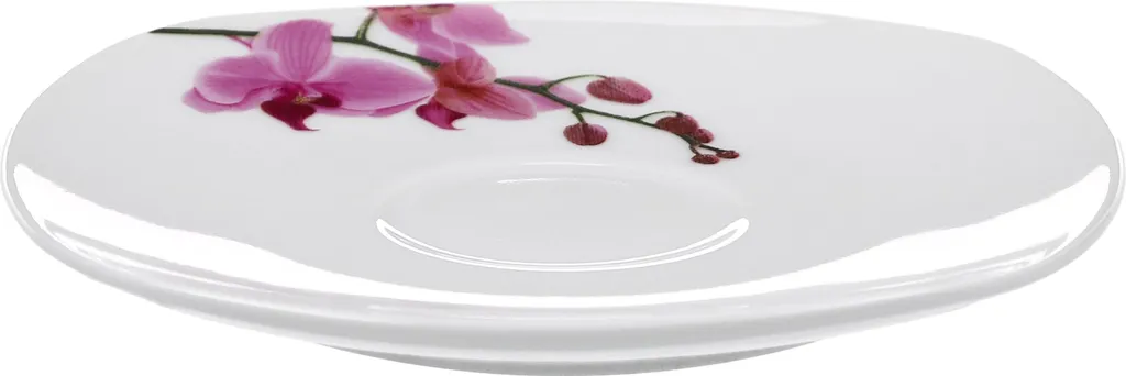 Kaffeeservice 18-tlg. Kyoto Orchidee Leicht Eckig Porzellan Für 6 Personen Weiß MitNachbildung 8 Kaffeeservice 18-tlg. Kyoto Orchidee Leicht Eckig Porzellan Für 6 Personen Weiß MitNachbildung – Bild 6