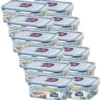 Lock & Lock 12er Set Frischhaltebox Rechteckig 350ml 135x102x52mm HPL806 -Perfekter Küchenladen f21a7c3b717293cc69ca68cfac552073