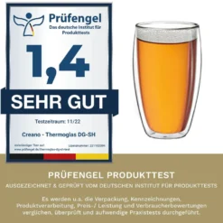 Creano Doppelwandiges Thermoglas 400ml „DG-SH“, Großes Doppelwandglas Aus Borosilikatglas, Doppelwandige Kaffeegläser, Teegläser, Latte Gläser 4er Set 13 Creano Doppelwandiges Thermoglas 400ml „DG-SH“, Großes Doppelwandglas Aus Borosilikatglas, Doppelwandige Kaffeegläser, Teegläser, Latte Gläser 4er Set -Perfekter Küchenladen f61ad3ee3dba673d42ccd0dd796c0990