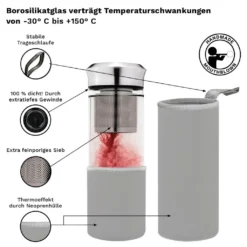 Teamaker „Grau“ 400 Ml -Perfekter Küchenladen f9e67657e3f6ecbd98cac6749230b058