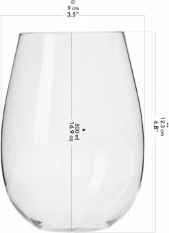 KROSNO Harmony Große Weißweingläser Ohne Stiel, 6er-Set, 500 Ml 30 KROSNO Harmony Große Weißweingläser Ohne Stiel, 6er-Set, 500 Ml -Perfekter Küchenladen fbbff4b6e47c61368413057b1770f9af