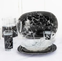 Tafelservice Marble Black 46 Tlg. LUMINARC