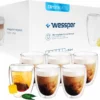 Wessper Latte Macchiato Thermogläser Mit Doppeltem Boden Set 6 X 350 Ml -Perfekter Küchenladen fd71ad70589ae02b1563f0e71e83670c